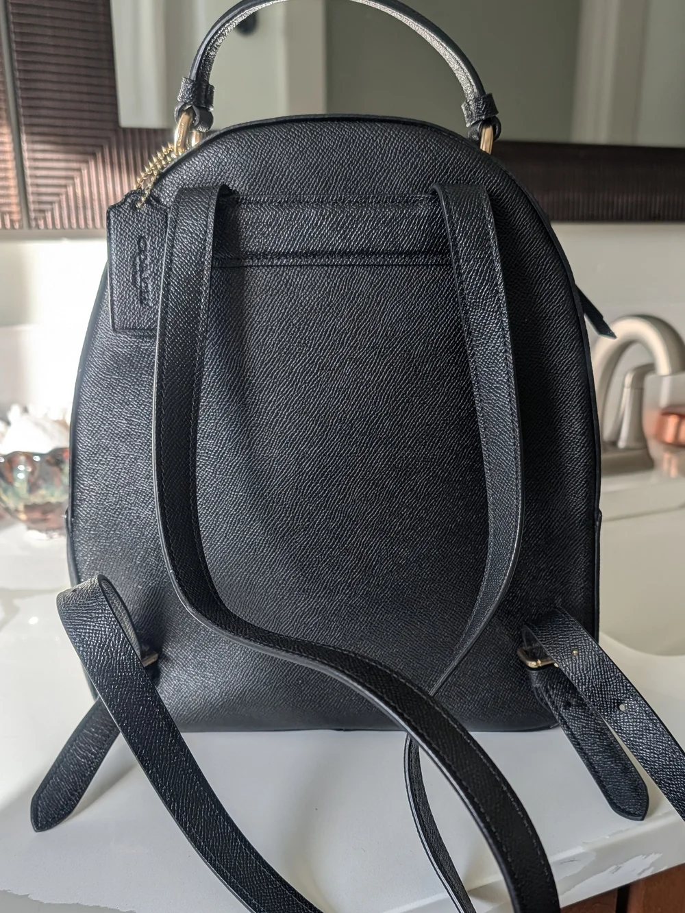 Coach compact leather